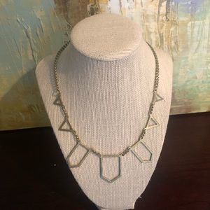 Gold geometric necklace